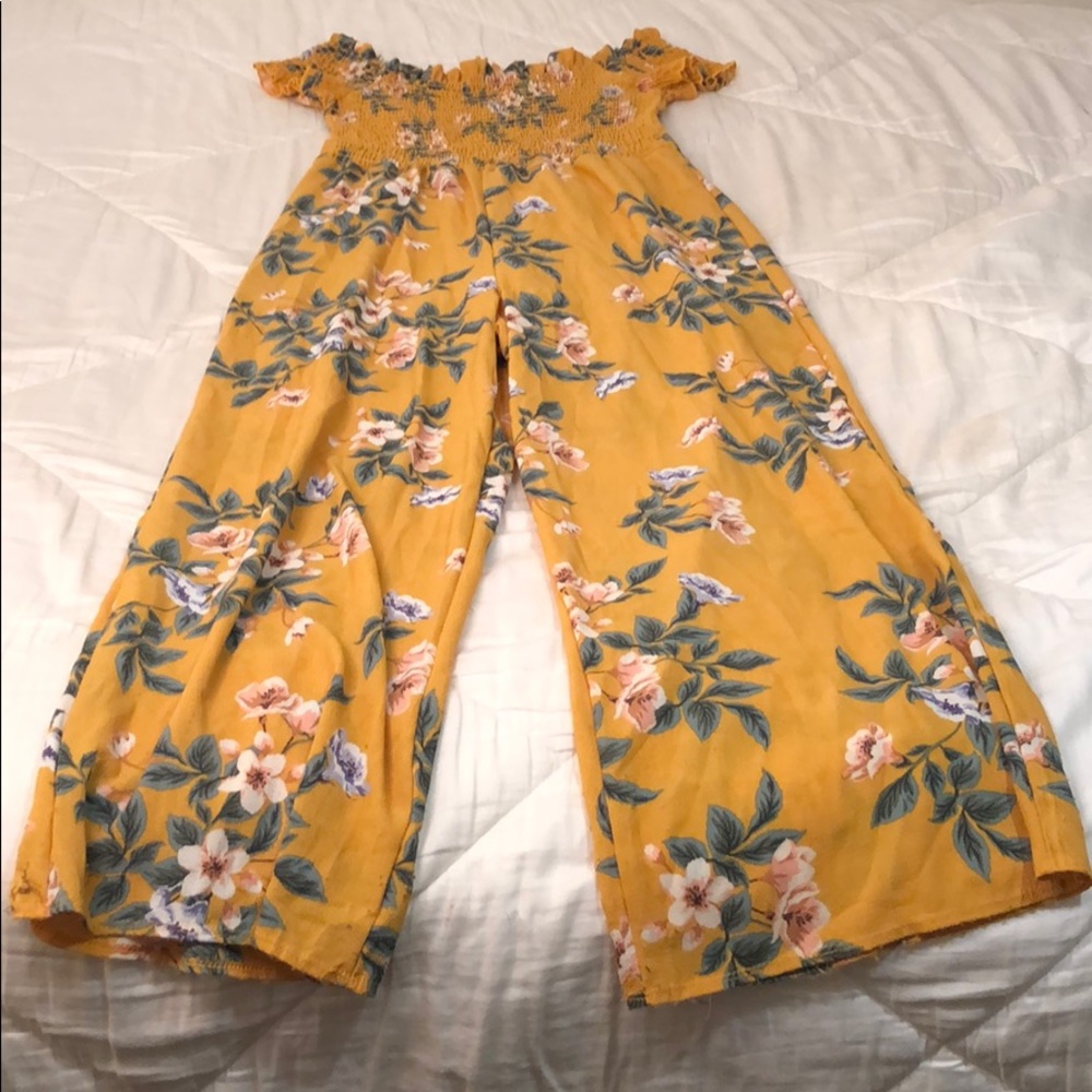 Floral Off-the-shoulder Jumpsuit